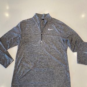 Men’s Nike Grey Dryfit Long Sleeve Top-Large